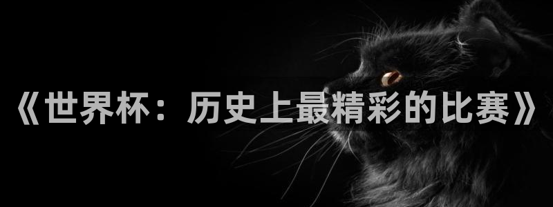足球比分直播世界杯：《世界杯：历史上最精彩的比赛》